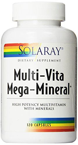 Solaray Multi-Vita Mega-Mineral Multi-Vitamin Capsules   120 Count
