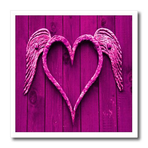 3dRose ht93671 Pink Heart with Wings Iron on Heat Transfer for White Material 8 by 8-Inch 3dRose ht93671 Pink Heart with Wings Iron on Heat Transfer for White Material 8 by 8-Inch