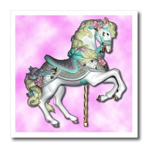 3dRose ht11851 Carousel Horse in Pink Iron on Heat Transfer for White Material 8 by 8-Inch 3dRose ht11851 Carousel Horse in Pink Iron on Heat Transfer for White Material 8 by 8-Inch