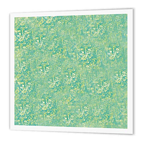 3dRose ht154112 Green Glitter-Iron on Heat Transfer for White Material  6 by 6-Inch