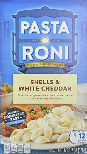 Pasta Roni White Cheddar Shells  6-2 oz  3 pk