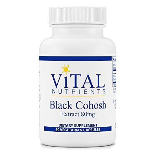 Vital Nutrients - Black Cohosh Extract - Menopause and PMS Support - 60 Capsules per Bottle - 80 mg Vital Nutrients - Black Cohosh Extract - Menopause and PMS Support - 60 Capsules per Bottle - 80 mg