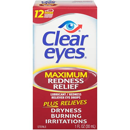 Clear Eyes Eye Drops  Maximum Redness Relief  1 oz  Pack of 3