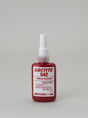 Loctite 542 Liquid Thread Sealant  50 mL Bottle  Brown