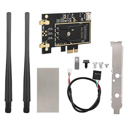 Yosoo Health Gear M-2 NGFF Card  M-2 NGFF to PCI-E 1X Desktop WiFi WLAN Adapter Network Card Converter for 8260 7265 1535 7260