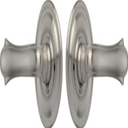 Rockwell IALBRB1410003 Premium Solid Brass Bourne Privacy Lever Set  Brushed Nickel Finish