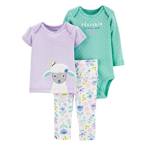 Carter s 3-Piece Girls Little Character Set Multi-Sheep  9 Months