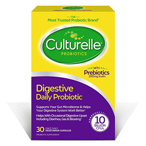 Culturelle Daily Probiotic  30 count Digestive Health Capsules   Works Naturally with Your Body to Keep Digestive System in Balance*   With the Proven Effective Probiotic   Packaging May Vary