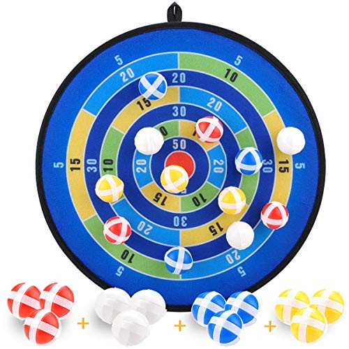 Kids Board Game Dart Board Game Set with Fashion Pattern 12 Hook and Loop Sticky Balls Family Fun Best Toy Gift for Boys and Girls Indoor Outdoor Classic Games Diameter 14-2 Inches
Kids Board Game Dart Board Game Set with Fashion Pattern 12 Hook and Loop Sticky Balls Family Fun Best Toy Gift for Boys and Girls Indoor Outdoor Classic Games Diameter 14-2 Inches