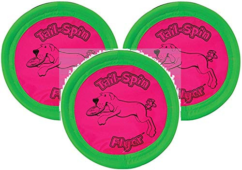 Booda 3 Pack Tail-Spin Flyer Dog Toys  7-Inch ?ne ???k
