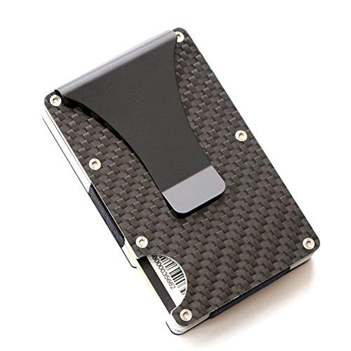 Rfid Carbon Fiber Wallets For Men Premium Rfid Carbon Fiber Wallets Slim Minimalist Mens Wallet Carbon Fiber Card Holder with Money Clip RFID Blocking Mens Wallet