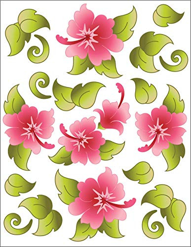 Urban Elementz Tattoo Elementz Decal Hawaiian Holiday Pink Printed On Clear