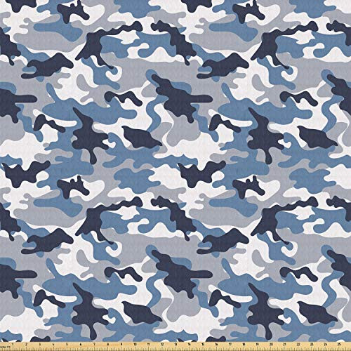 Ambesonne Camouflage Fabric by The Yard Illustration Abstract Soft Colors Pattern Surreal Shapes Design Stretch Knit Fabric for Clothing Sewing and Arts Crafts 1 Yard Blue Indigo Ambesonne Camouflage Fabric by The Yard Illustration Abstract Soft Colors Pattern Surreal Shapes Design Stretch Knit Fabric for Clothing Sewing and Arts Crafts 1 Yard Blue Indigo