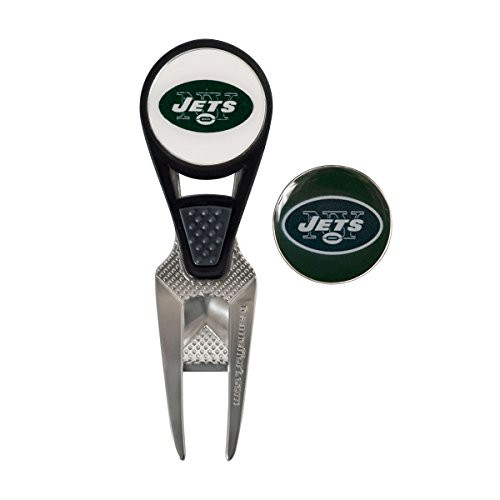 Team Effort New York Jets CVX Ball Mark Repair Tool   2 Ball Markers