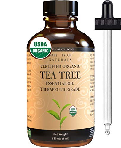 Organic Tea Tree Essential Oil 4 oz  USDA Certified  100  Pure Essential Oil  Therapeutic Grade  Melaleuca alternifolia by Mary Tylor Naturals