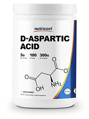 Nutricost D-Aspartic Acid DAA Powder 300G - Pure D Aspartic Acid