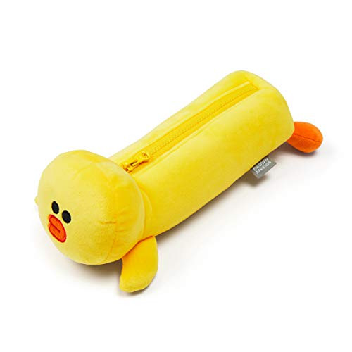 Line Friends Sally Character Plush Stuffed Animal Cute Pencil Case Pouch  Yellow