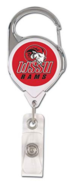 Winston Salem WSSU Rams Premium Badge Reel  2 sided Printing Winston Salem WSSU Rams Premium Badge Reel  2 sided Printing