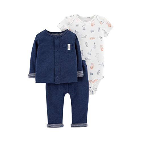 Carter s 3 Piece Little Character Set  Handsome Animals  6 Months