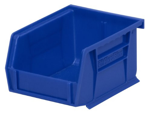 Akro-Mils 30210 Plastic Storage Stacking Hanging Akro Bin, 5-Inch by 4-Inch by 3-Inch, Blue, Case of 24