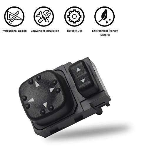 Travay Power Mirror Switch Compatible with 2000-2002 Chevy Silverado 1500 2500 3500 Suburban Tahoe Chevy Avalanche GMC Sierra 1500 2500 3500 Yukon 15045085  19259975