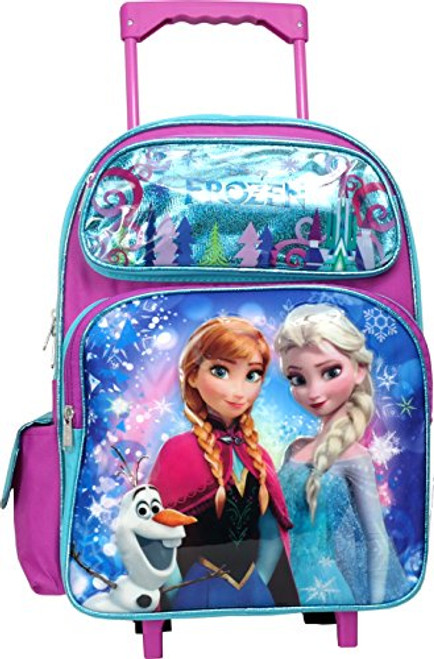 Disney Frozen Elsa Anna Oalf 16 inches Large Rolling Backpack Disney Frozen Elsa Anna Oalf 16 inches Large Rolling Backpack