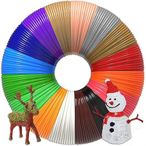 3D Pen-3D Printer Filament 640 Feet 16 Colors Bonus 250 Stencils eBooks - Dikale 3D Pen Filament 1-75mm PLA