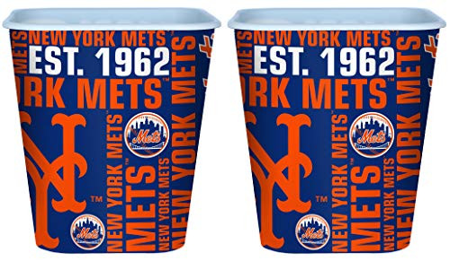 Boelter Mets 3 Liter Reusable Plastic Snack Bucket 2 Pack