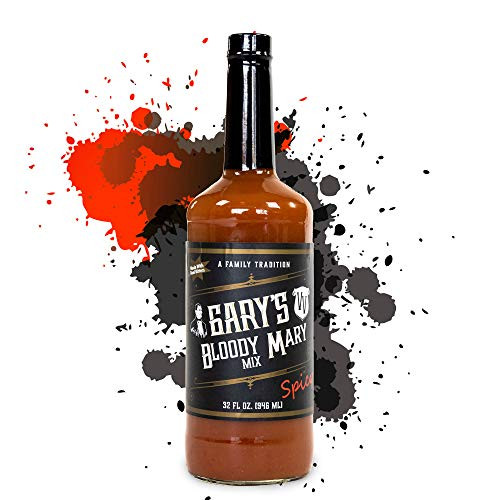 Spicy Bloody Mary Mix  Premium Drink Mixer  Unique Blend with Real Cocktail Bitters  Ready to Drink Cocktail Mixer 32 fl oz - Gary s Premium Cocktails