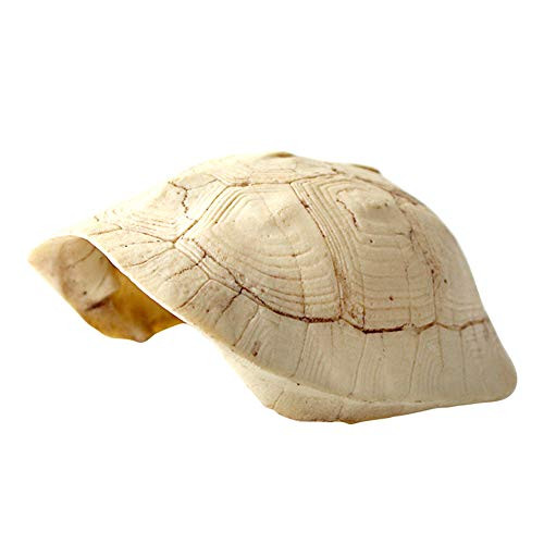 OMEM Reptile Breeding Box Shelter Terrarium Hideout Hide Caves Climbing Platform Resin Turtle Shell Habitat Decor