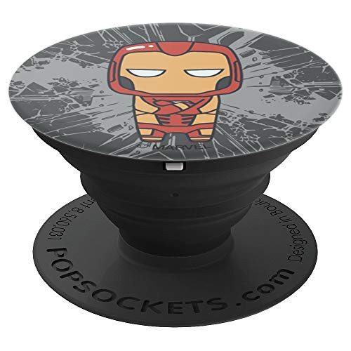 Marvel Iron Man Tony Stark Cute Cartoon PopSockets Grip and Stand for Phones and Tablets