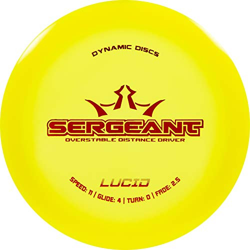 Dynamic Discs Lucid Sergeant Disc Golf Driver Frisbee Golf Distance Driver Overstable Golf Disc Stamp Colors Will Vary Yellow Dynamic Discs Lucid Sergeant Disc Golf Driver Frisbee Golf Distance Driver Overstable Golf Disc Stamp Colors Will Vary Yellow