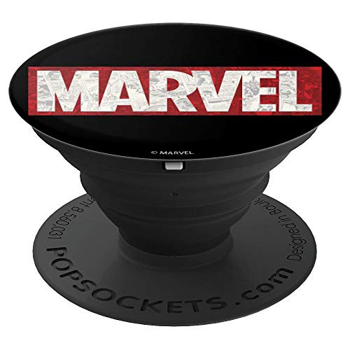 Marvel Comic Strip Logo Fill PopSockets Grip and Stand for Phones and Tablets
