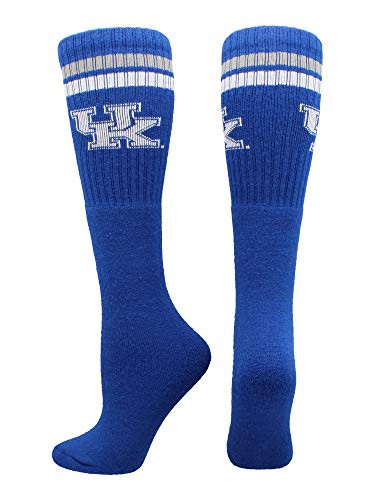 TCK Kentucky Wildcats Throwback Tube Socks Blue-White  Medium