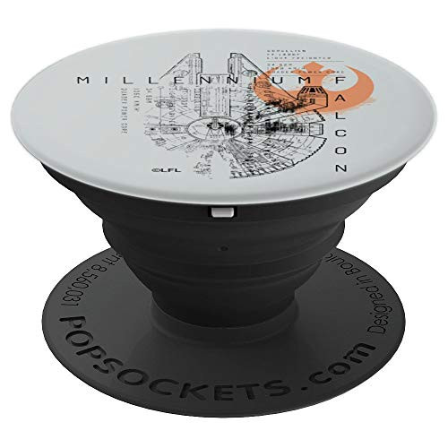 Star Wars Millennium Falcon Schematic PopSockets Grip and Stand for Phones and Tablets Star Wars Millennium Falcon Schematic PopSockets Grip and Stand for Phones and Tablets