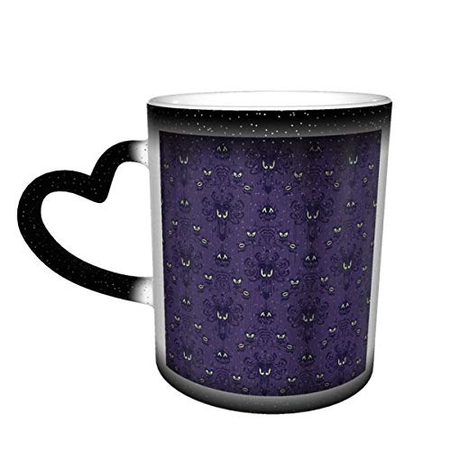 Custom Color Changing Mug haunted mansion Magic Heat Sensitive Mug with Gift Box for Christmas Birthday Office Ceramic Coffee Mug Novelty Idea Gift 12 Oz