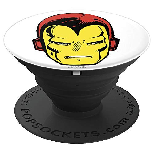 Marvel Iron Man Classic Big Face PopSockets Grip and Stand for Phones and Tablets