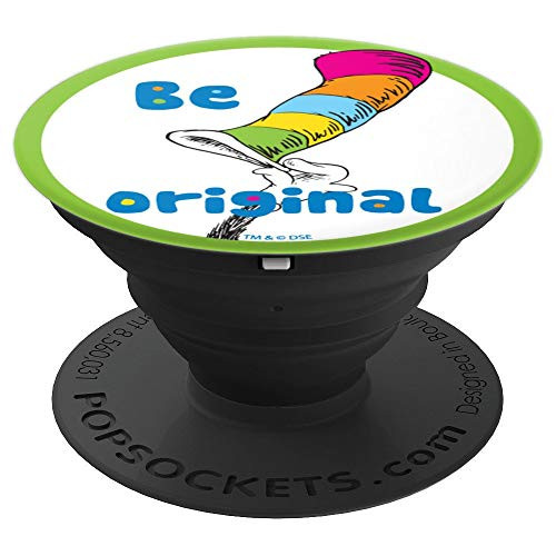 Dr- Seuss Be Original - Green PopSockets Grip and Stand for Phones and Tablets