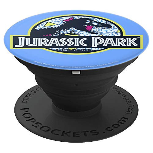 Jurassic Park Blue Retro Classic Icon PopSockets Grip and Stand for Phones and Tablets