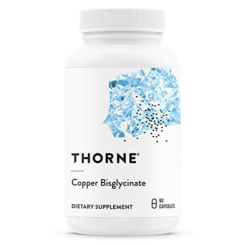 Thorne Research - Copper Bisglycinate - Well-Absorbed Trace Mineral Supplement - 60 Capsules