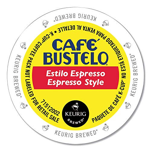 Cafe Bustelo Espresso K Cup Pods for Keurig Brewers Dark Roast Coffee Espresso 24 Count Cafe Bustelo Espresso K Cup Pods for Keurig Brewers Dark Roast Coffee Espresso 24 Count