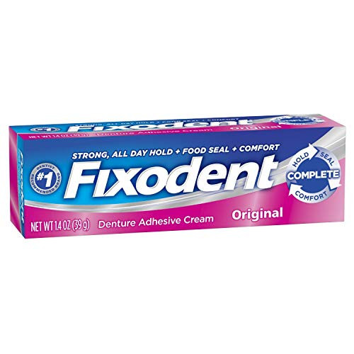 Fixodent Complete Original Denture Adhesive Cream 1-4 Oz - Set of 3