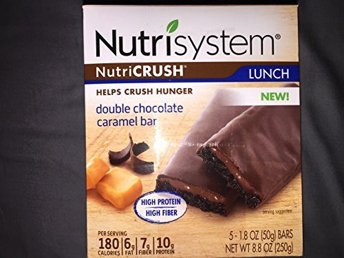 Nutrisystem Double Chocolate Caramel Bars 1 Box 5 Bars