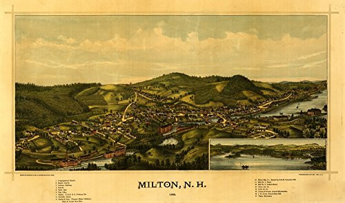 Milton New Hampshire 1888 Poster Print (18 x 24)