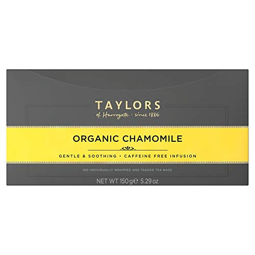 Taylors of Harrogate Organic Chamomile Herbal Tea 100 Teabags Taylors of Harrogate Organic Chamomile Herbal Tea 100 Teabags