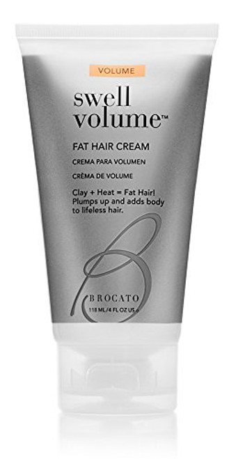Brocato Swell Volume Hair Creams  Volumizing   Thickening Products for Men   Women - Heat Activated Fat Hair Volumizer Cream Plumps  Shapes   Adds Thickness to Thin Hair - Formulated with Clay - 4 Oz