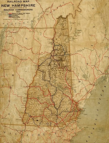 New Hampshire - 1894 Poster Print (18 x 24)