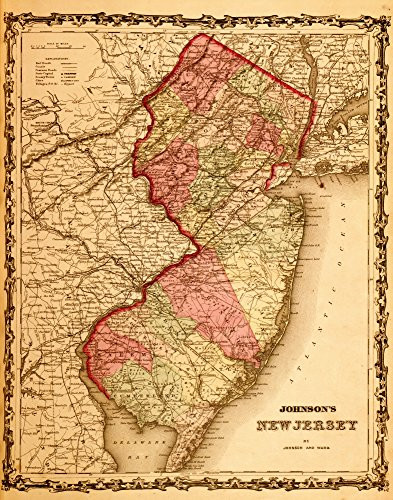 New Jersey - 1862 Poster Print (18 x 24)