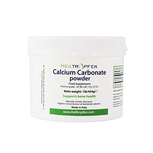 Calcium Carbonate Powder  Pharmaceutical Grade  1lb-454g  Highest Purity Limestone  Heiltropfen®