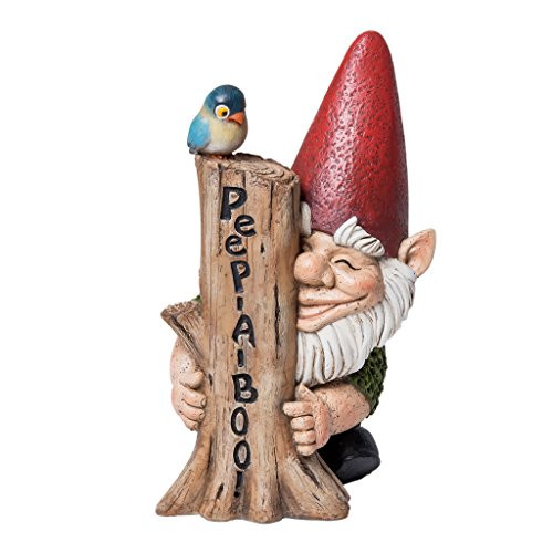 Design Toscano Peek-a-Boo Bashful Bjorn Garden Gnome Welcome Statue
